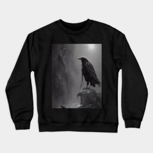 The Contemplative Crow Crewneck Sweatshirt